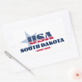 サウスダコタマイホーム州シール 長方形シール (封筒)