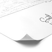 サウスダコタミニマル通りの地図 ポスター (角)