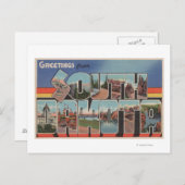 サウスダコタラージレターシーンサウスダコタ ポストカード (正面/裏面)