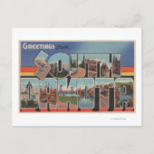 サウスダコタラージレターシーンサウスダコタ ポストカード (正面)