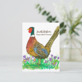 サウスダコタリングや輪ネックキフェアジャンパスク花 ポストカード (スタンド正面)