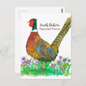 サウスダコタリングや輪ネックキフェアジャンパスク花 ポストカード (正面/裏面)