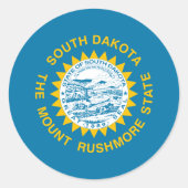 サウスダコタン州旗、サウスダコタ州旗 ラウンドシール (正面)
