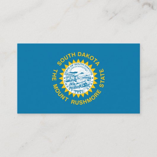 サウスダコタン州旗、サウスダコタ州旗 名刺 (正面)