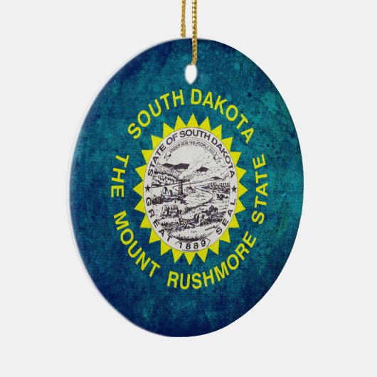 サウスダコタン州旗 セラミックオーナメント (右)