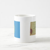 サウスダコタン州旗+地図マグカップ コーヒーマグカップ (中央)