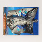 サウスダコタ像クリスマスの挨拶 ジグソーパズル (横)