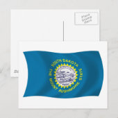 サウスダコタ国旗 ポストカード (正面/裏面)