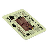 サウスダコタ国立公園の地図 マグネット (右側)