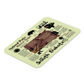 サウスダコタ国立公園の地図 マグネット (左側)