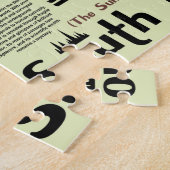 サウスダコタ国立公園インフォグラフィックの地図 ジグソーパズル (側面)