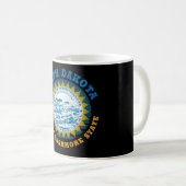 サウスダコタ山シュモア州旗 コーヒーマグカップ (正面右)