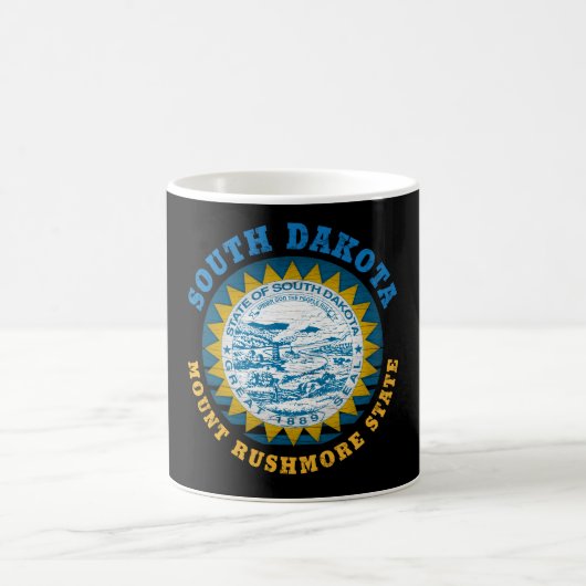 サウスダコタ山シュモア州旗 コーヒーマグカップ (中央)