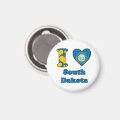 サウスダコタ州が大好き マグネット (正面/裏面)