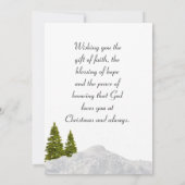 サウスダコタ州のキジのクリスマスプレゼントフラット カード (裏面)