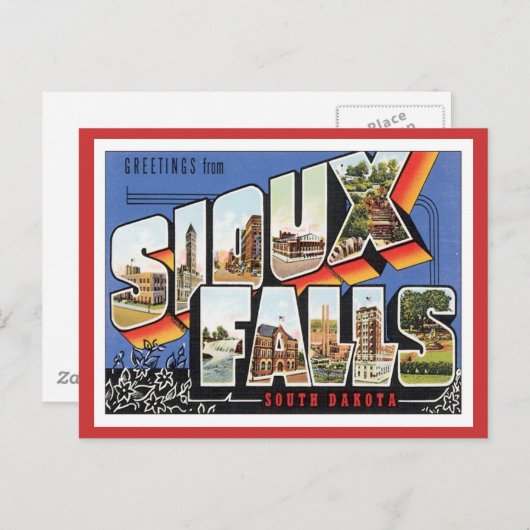 サウスダコタ州のスー秋からの挨拶 ポストカード (正面/裏面)