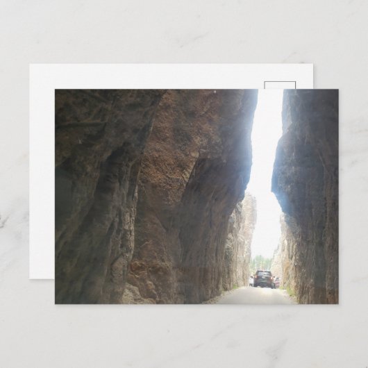 サウスダコタ州のトンネル開口部、針路 ポストカード (正面/裏面)