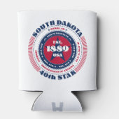 サウスダコタ州のプライドモノグラクールム 缶クーラー (裏面)