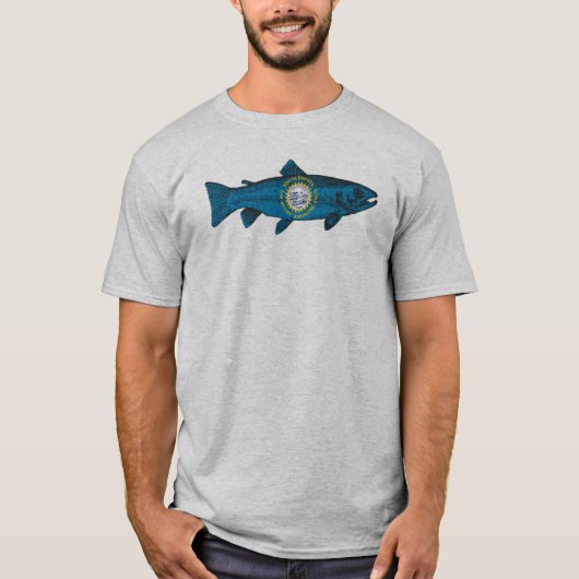 サウスダコタ州のマス Tシャツ (正面)