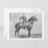 サウスダコタ州の写真で彼の馬の兵士 ポストカード (正面/裏面)