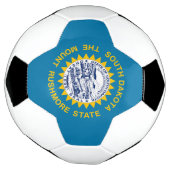 サウスダコタ州の旗 サッカーボール (回転)