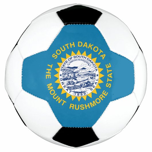 サウスダコタ州の旗 サッカーボール (正面)