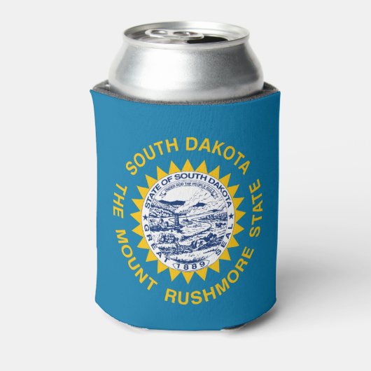 サウスダコタ州の旗 缶クーラー (缶裏面)