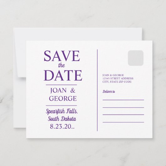 サウスダコタ州の秋の専門家 セーブザデート (裏面)