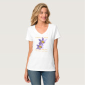 サウスダコタ州の花 プルサティラ・ブルガリス Tシャツ (正面フル)