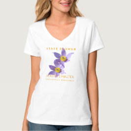 サウスダコタ州の花 プルサティラ・ブルガリス Tシャツ