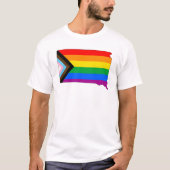 サウスダコタ州の誇り LGBTQ プログレスプライド Tシャツ (正面)