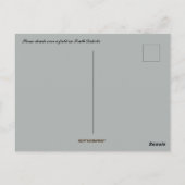 サウスダコタ州の野原で嵐が吹き荒れる ポストカード (裏面)