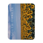 サウスダコタ州ひまわり畑 マグネット (縦)