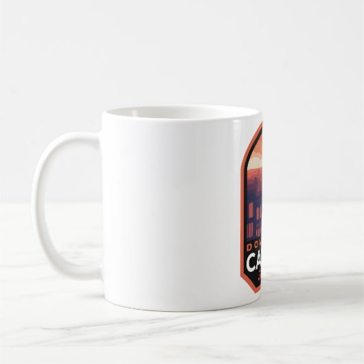 サウスダコタ州カントンの歴史的なダウンタウン コーヒーマグカップ (左)