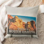 サウスダコタ州サインへようこそ クッション (ブランケット)