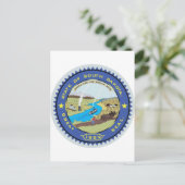 サウスダコタ州シール ポストカード (スタンド正面)