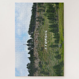 サウスダコタ州スタージスヒルサイドサイン ジグソーパズル