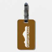 サウスダコタ州スピアフィッシュ ラゲッジタグ (裏面縦)