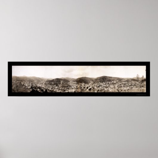 サウスダコタ州デッドウッド写真1909 ポスター (正面)