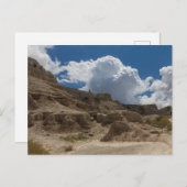 サウスダコタ州バドランズ国立公園ノッチトレイル ポストカード (正面/裏面)