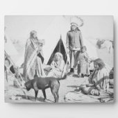 サウスダコタ州パイン・リッジでのスー族の予約 フォトプラーク (正面)