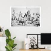 サウスダコタ州パイン・リッジでのスー族の予約 ポスター (ホームオフィス)