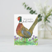 サウスダコタ州フェアサンの引越し発表 ポストカード (スタンド正面)