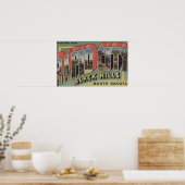 サウスダコタ州ラピッドシティ – ラージレターシーン ポスター (キッチン)