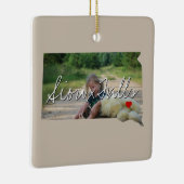 サウスダコタ州写真付きと町名 セラミックオーナメント (右)