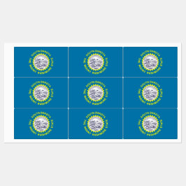 サウスダコタ州旗のある愛国的な州 ラベル