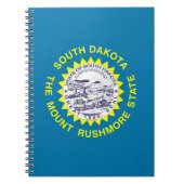 サウスダコタ州旗を持つノート州 ノートブック (正面)