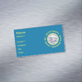 サウスダコタ州旗を持つ名刺マグネット マグネット名刺 (インサイチュ)