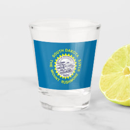 サウスダコタ州旗を持つ愛国的なショットグラス ショットグラス
