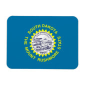 サウスダコタ州旗を持つ愛国的な柔軟な磁石 マグネット (横)
